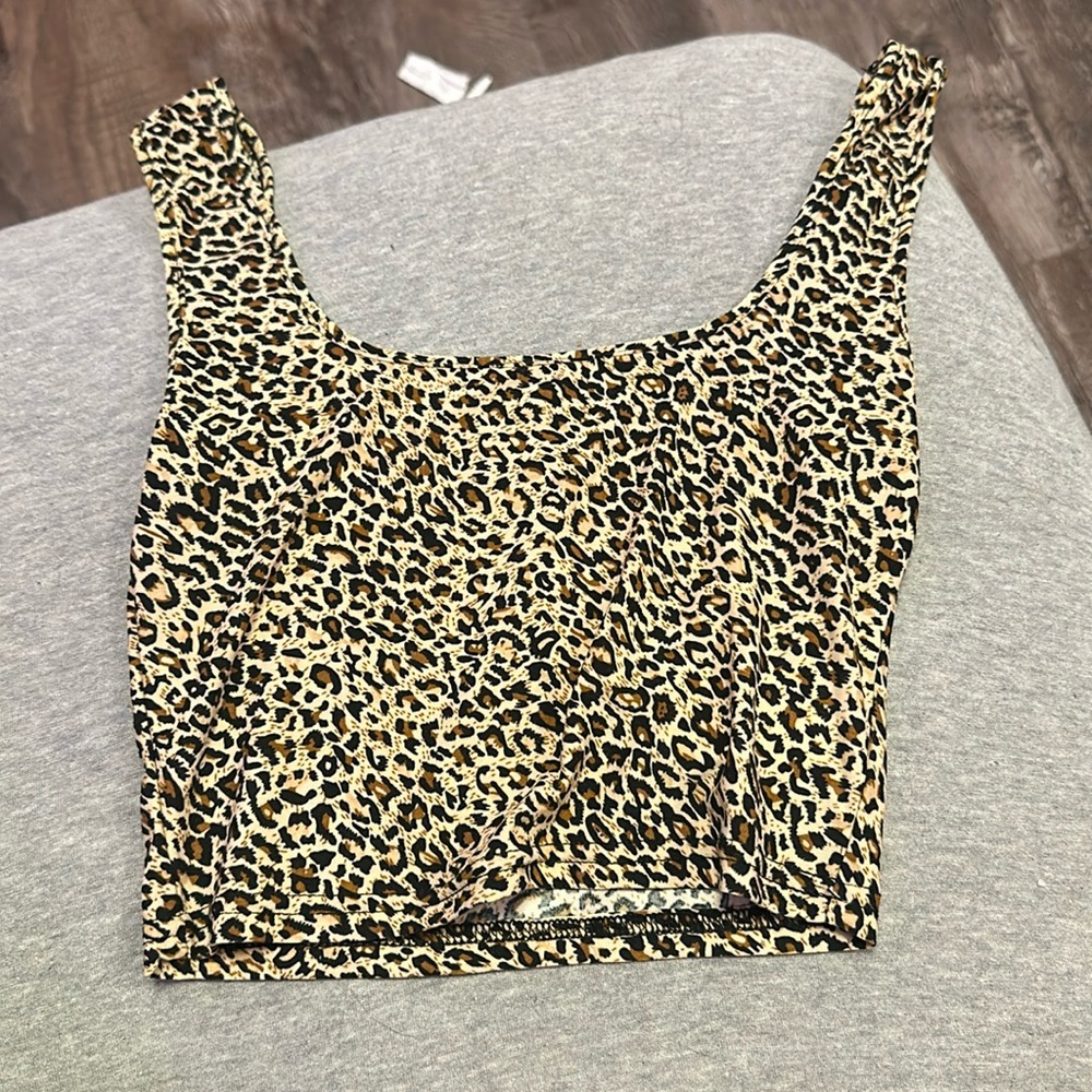 sheer cheetah crop too from shein!